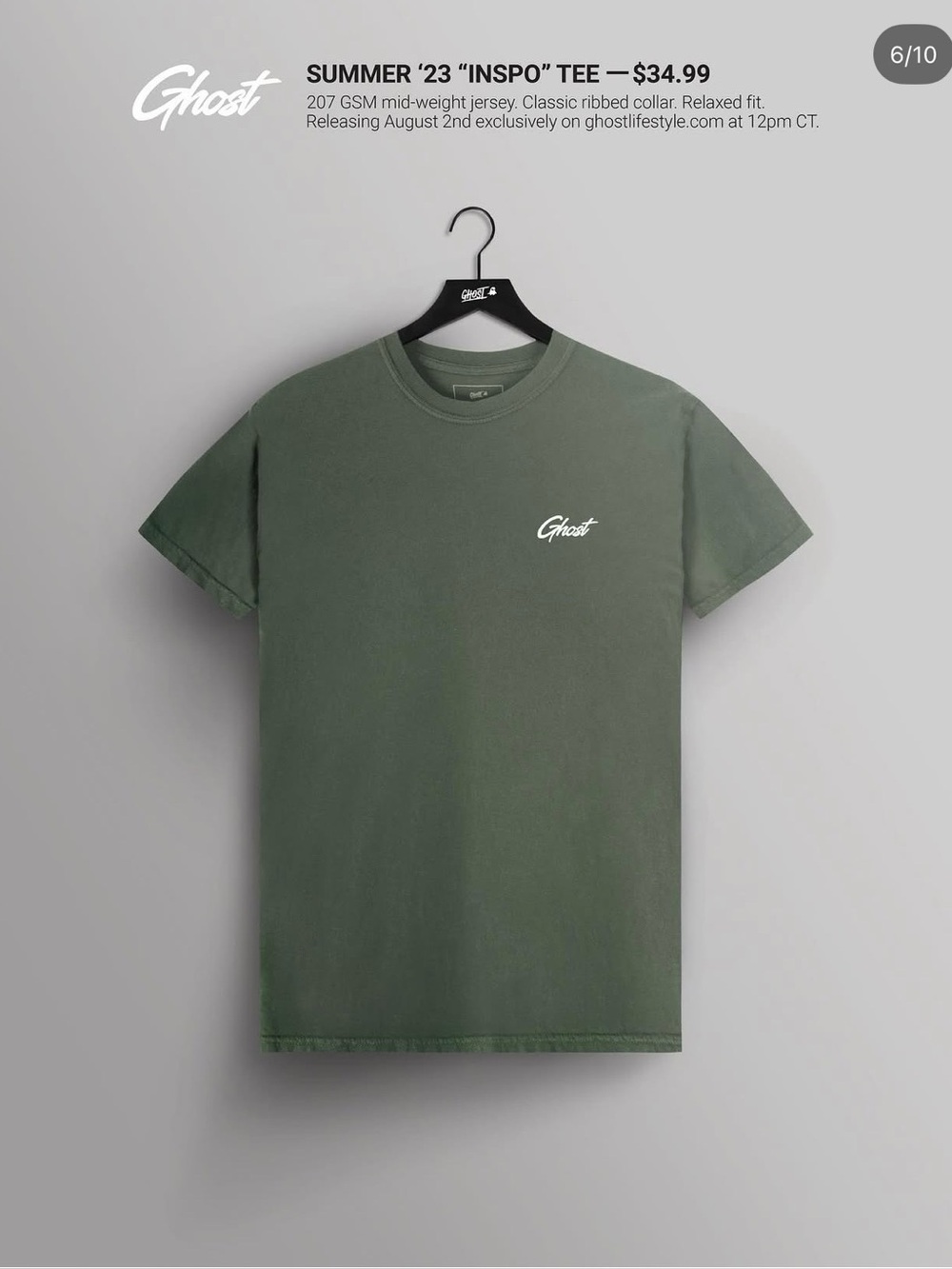 GHOST SUMMER '23 "INSPO" TEE